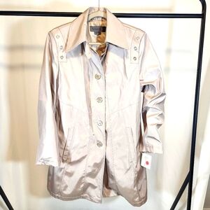 Novelti By AJG Satin Trench Coat Women's 16 NWT